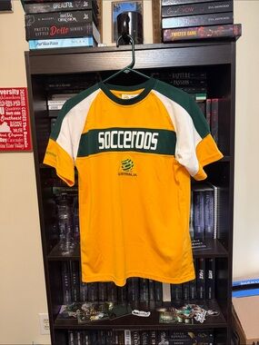 Australia Socceroos Short Sleeve Fan Jersey - Yellow & Green